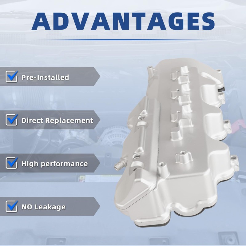 MITZONE Upgrade Aluminum Valve Covers Left and Right Compatible with