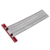 T Rule Stainless Steel Silver Scribing Ruler Woodworking Measuring Tool