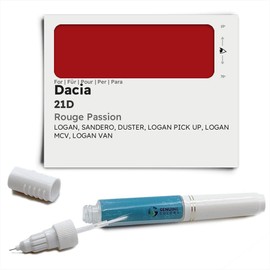 Genuine Colors Paint Pen Rouge Passion 21D for Dacia Red Logan Sandero Duster Pick Up MCV Van