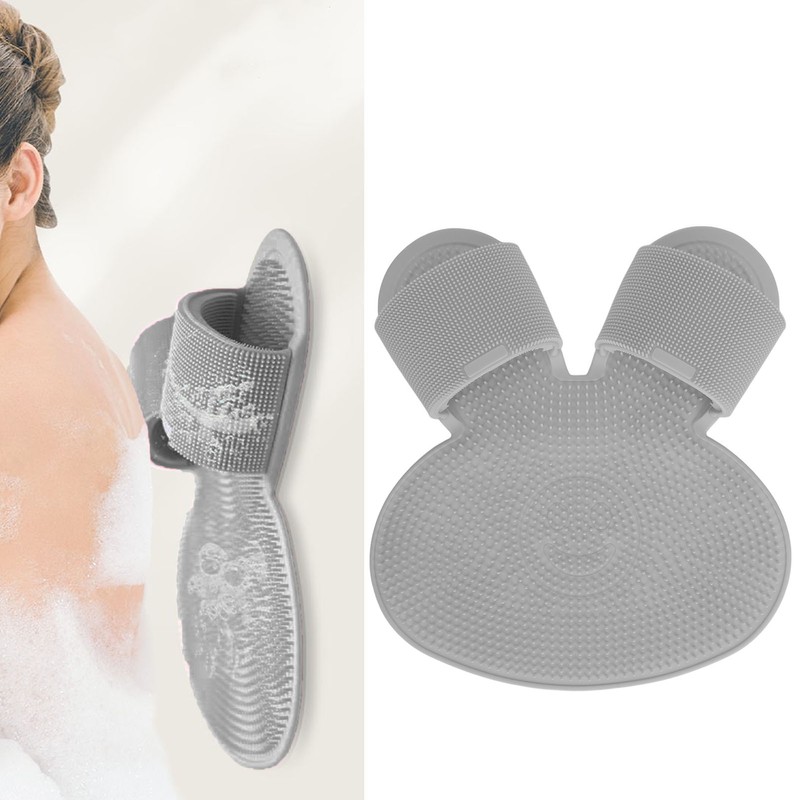 Foot Scrubber Shower Mat with Strong Suction Cups Prevent Slip