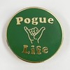 pogue Life Green Enamel Pin Badge Brooch