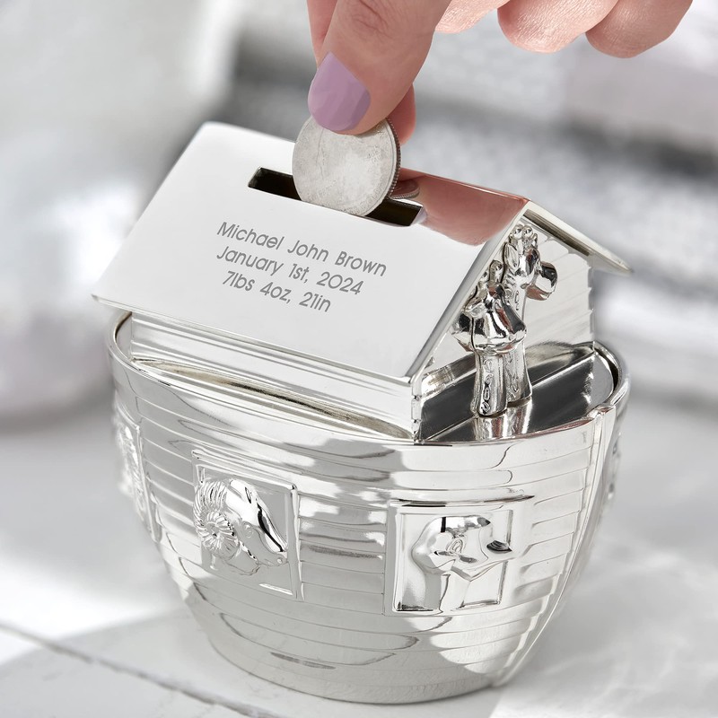 Things Remembered Engraved Noahs Ark Bank for The New Baby