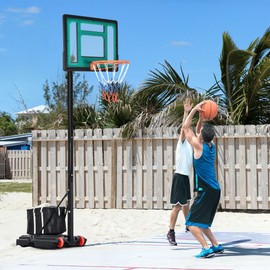 YITAHOME Basketball Hoop Outdoor, 4.4-8.5FT Adjustable Portable Basketball Hoop, Basketball Portable Goals with Weighted Bag for All Ages, Indoor Outdoor