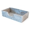October Hill Guest Towel Caddy, Basket Weave Silver