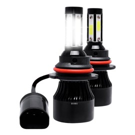 Par De Faros Led Modelo 9007 Luz Blanca 4 Lados Alta Y Baja
