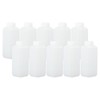 PATIKIL Reagent Bottles, 10 Pcs 250ml HDPE Narrow Mouth Square