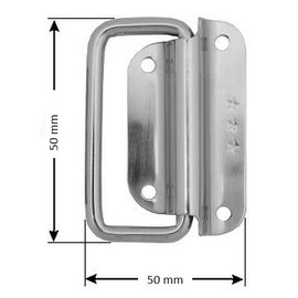 2 x Stainless Steel Crate Handles, Folding Handles, Box Handles, Box Handles, Box Handles, Width 50 mm