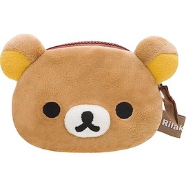 San-X Rilakkuma CK69301 Plush Coin Case H3.9 x W5.5 x D1.2 inches (10 x 14 x 3 cm)