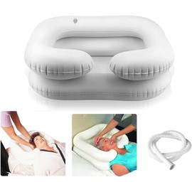 RAYTOO Inflatable Hair Washing Tray, It Can Be Inflated And Deflated, Easy To Carry For The Head In Bed
