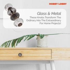 Bubble Glass Door Knob (1 Piece)– Premium Decorative Knobs for Cabinets and Drawers – Novelty Furniture Knobs and Pulls for DIY Hardware Crafts – Vanity, Bathroom, or Dresser Hardware for Home Decor