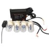HQRP Blue 4 HID Bulbs Hide-A-Way Emergency Hazard Warning Strobe