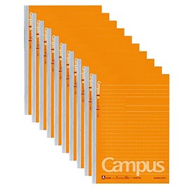 Kokuyo Note-103ATNX10 Notebook, Campus Notebook, Dotted Ruled, A5, Ruled, 30 Sheets, Set of 10