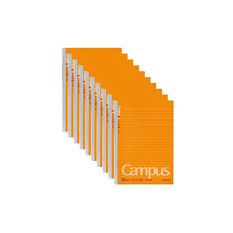 Kokuyo Note-103ATNX10 Notebook, Campus Notebook, Dotted Ruled, A5, Ruled, 30
