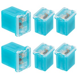 ALLECIN 20A Block Fuse Low Profile 20 Amp Low Profile Box Shaped Fuse Car Fuses Low Profile Car Fuse for Trucks Cars (Pack of 6)