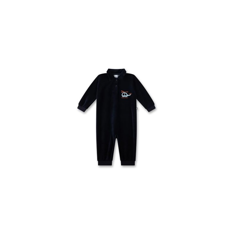 Sanetta Baby Boys' Overall Long, All-Over, blue