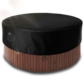 Runde Whirlpool-Abdeckung, UV-beständig, wasserdicht,SPA Abdeckungen,Swimmingpool Staubschutzabdeckung Wasserdicht und Staubdicht für Außenwannen und Thermalbäder (Φ200*30cm)