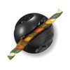 Zeus Chewchasers Ball Shaped Dog Toy, Treat Dispensing Toy, Black,