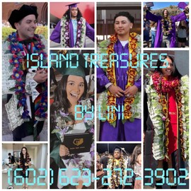 graduation money \and candy leis