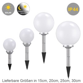 OLA Solar Ball Decorative Light Diameter: 20 cm Garden Decorative Ball with Ground Spike Solar Ground Spike Light Ground Way Decorative Lamp (Diameter 20 cm)