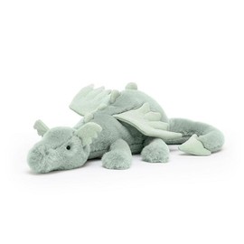Jellycat Dragon Plush Collection ‚Äì Full Set Featuring Sage, Snow, Lavender, Sky, Rose, Dexter, Golden, Onyx & Persimmon for the Ultimate Cuddle Crew:_Sage Dragon