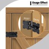 Auxdee Black 90 Degree Adjustable Self Closing Hardware Hinges for