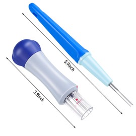 WILLBON, Pen Style Needle Felting Tool with 3 Needles and Punch Style Felting Needle Tool with 7 Barbed Needles, Wool Needle Felting Accessories for DIY Patchwork Wool Crafts Making Felt Patterns