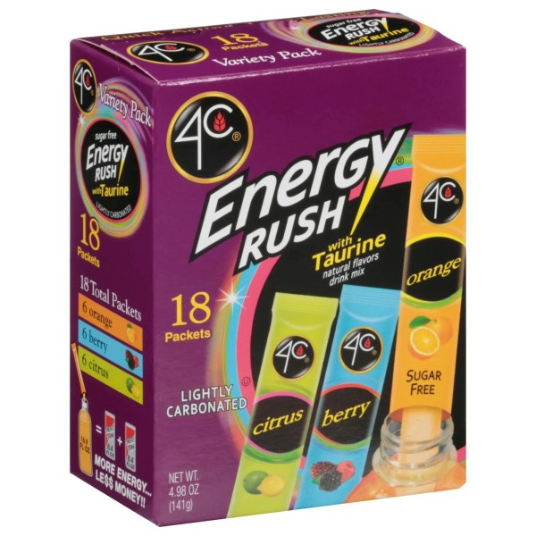 Unbranded 4C Energy Rush with Taurine Variety Pack Drink Mix