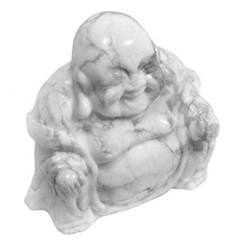 Howlite Sitting Buddha Statue