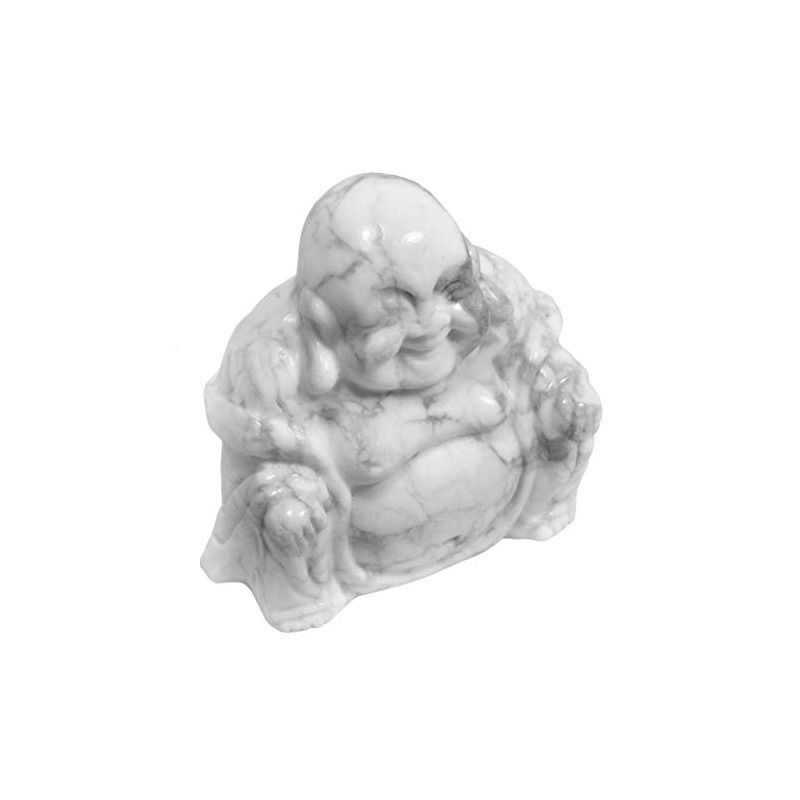 Howlite Sitting Buddha Statue