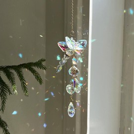 Dragonfly Crystal Sun Catcher Window Hanging Decoration Car Hanging Decoration Garden Rainbow Maker for Home