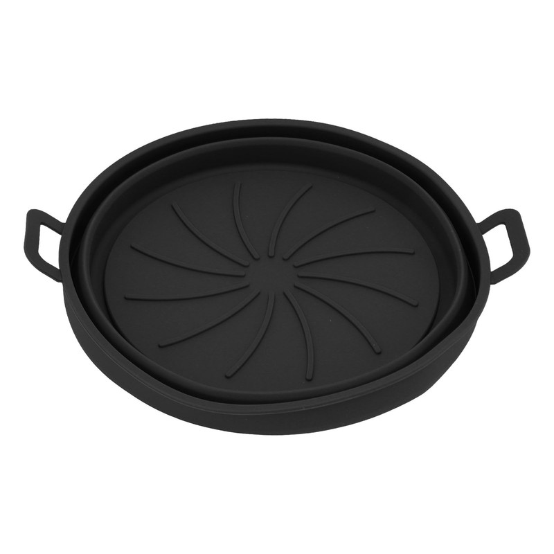 2PCS Fryer Silicone Liners Round 21cm Diameter with Handle Fryer