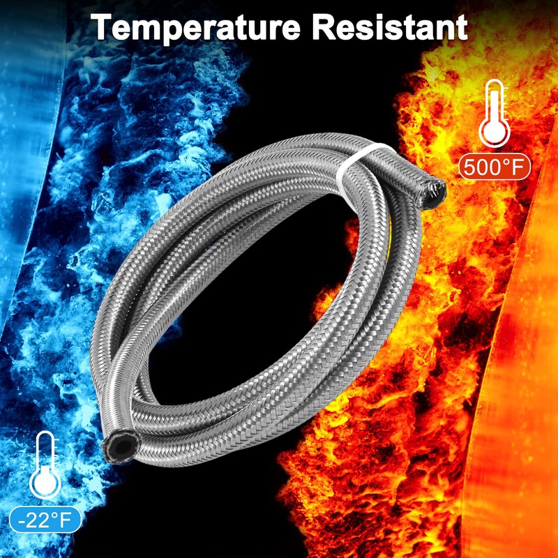 X AUTOHAUX an-6 Fuel Line Kit 5ft Vacuum Hose Automotive
