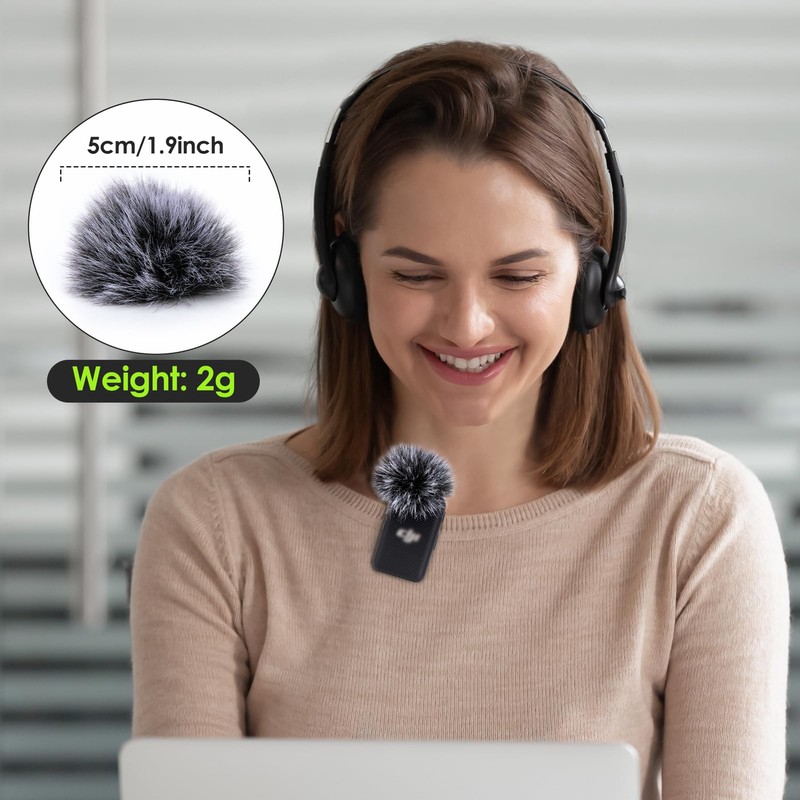 YOUSHARES Mic Wind Muff for DJI Mic - 4 Packs