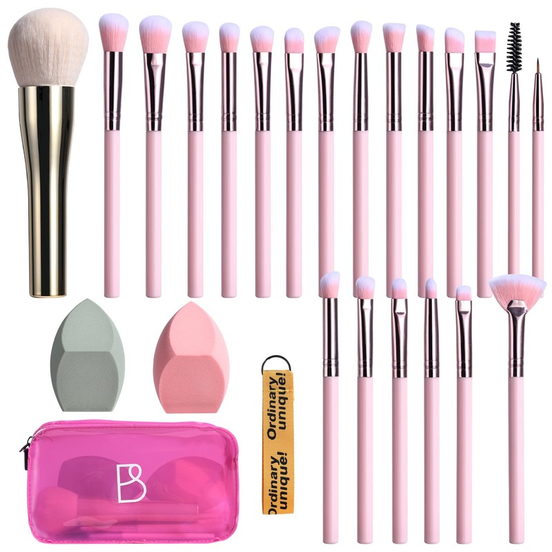 BS-MALL Set De Brochas De Maquillaje De 21 Piezas Con