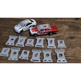 Hot Wheels Complete Bendable window Armor Pack Gray 3d printed. 1/64 scale cars. 12 items