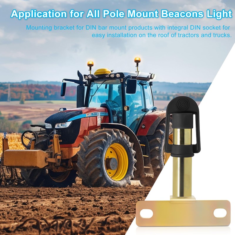 Biqing 1PCS Beacon Lights Mounting Bracket，Tractor Beacon Light Mounting Bracket