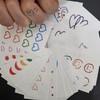 Long-Lasting Mini Color Tattoo Sticker 1pc Shoulder Ankle Body Painting 2ea