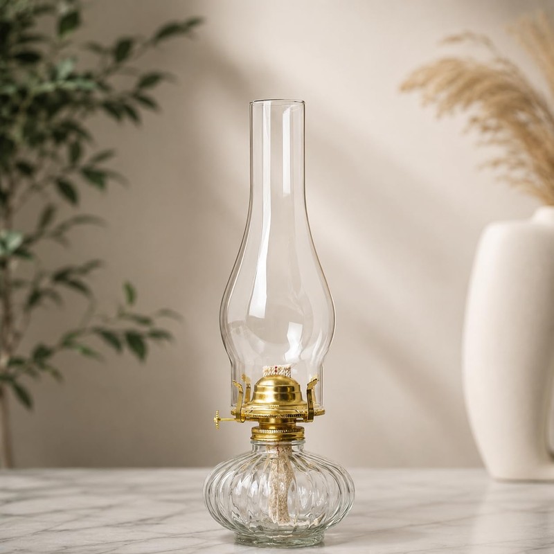 GXFCCYXT 3 Inch by 10 Inch Clear Oil Lamp Chimney