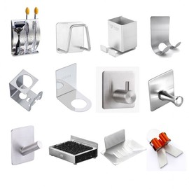 Stainless steel bathroom storage attachment type 04. Razor cord Hook 5ea