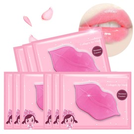 Felico Lip Mask, 30PCS Collagen Crystal Pink Care Gel Pads, Moisturizing Anti-Wrinkle Anti-Aging Firm Hydrate Lips, Remove Dead Skin Fine Lines Moisture Essence Make Your Dry Lip Attractive Sexy