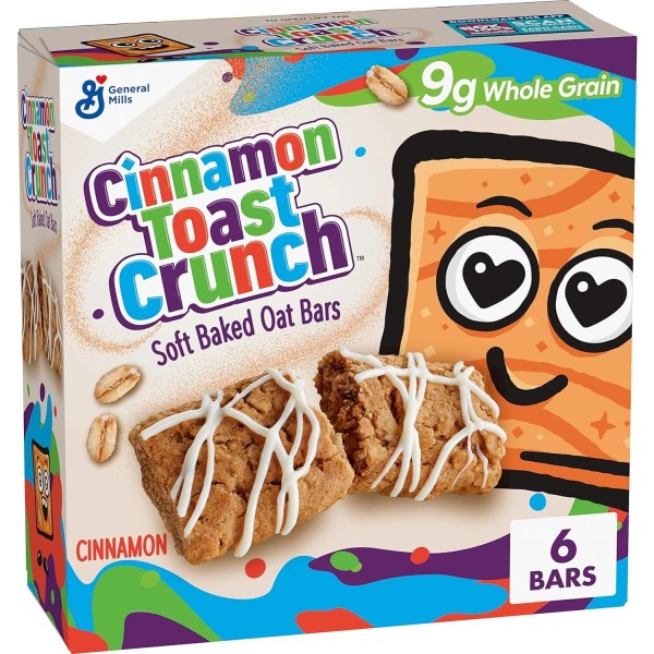 General Mills Cinnamon Toast Crunch SOFT BAKED OAT BARS, Chewy