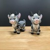 3D Printed Goat Figurine Desk Buddy - Color: Long Horn