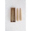 Creative Co-Op Unscented Tree Shaped Taper Candles, Gold, Boxed Set