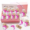 KeeStar 24 Pack Pink High Heels Keyring Party Favor Packs
