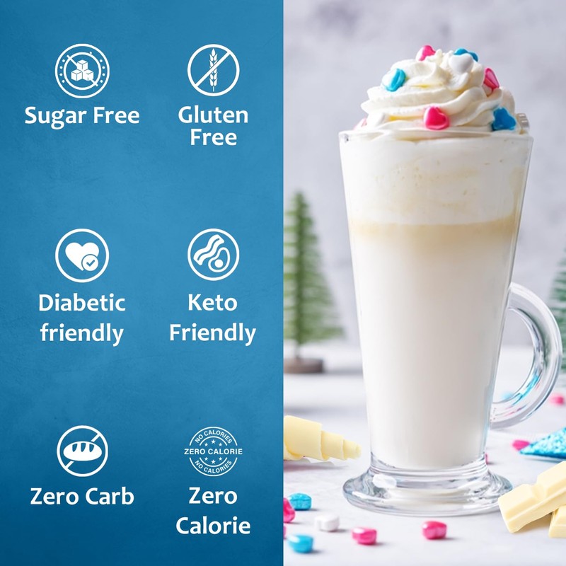 Sugar-Free White Chocolate Mocha Syrup by Syruvia 6-Pack, 25.4 fl