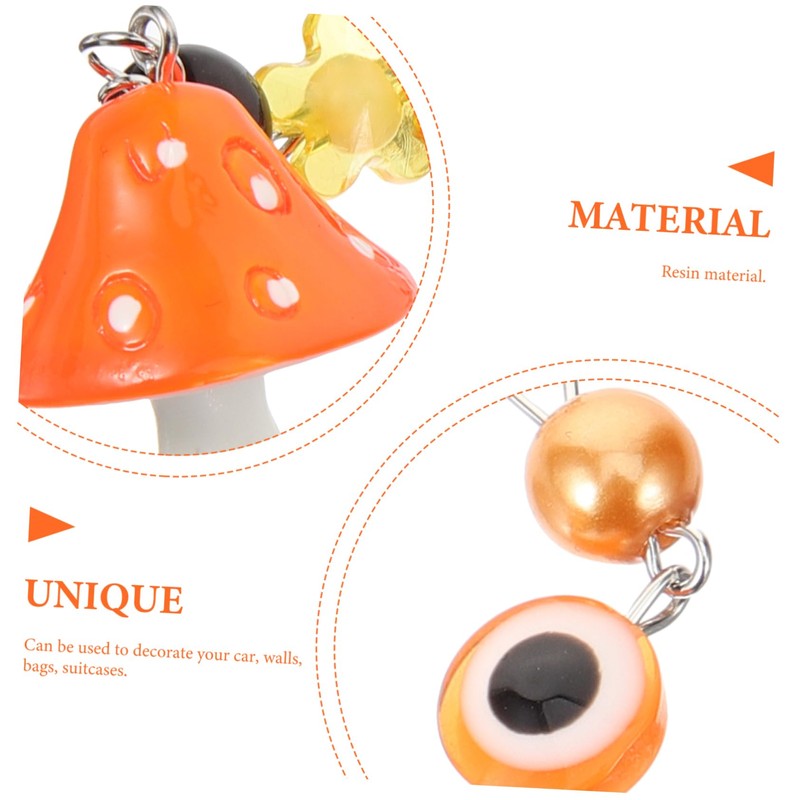 STOBOK Mushroom Decor Evil Eye Pendant Turkish Evil Eye Decoration