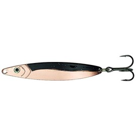 Salar Kinetic Solo Spoon - Blinker for Sea Trout and Salmon, 10 g - 42 g, 3D Eyes, Lead-Free (Black/Copper, 10 g)