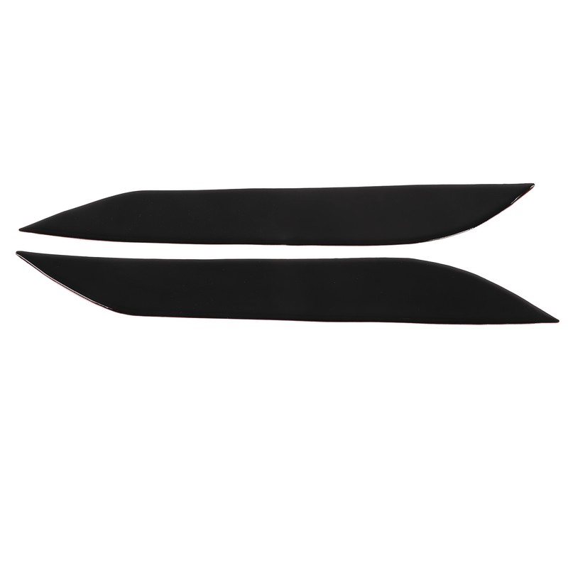 2pcs Headlight Eyebrow Eyelids Trim Decoration Car Light Eyebrow Replacement