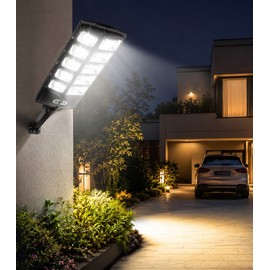 Solar Motion Sensor LED Outdoor Light for Home Security – Waterproof Bright Lighting for Yard, Garage & Garden Safety