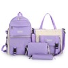 Four-piece Set Backpack Large Capacity Trendy Casual Bag Backpack Set